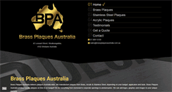 Desktop Screenshot of brassplaquesaustralia.com.au