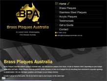 Tablet Screenshot of brassplaquesaustralia.com.au